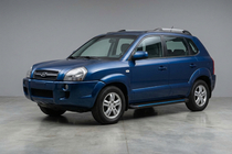 Hyundai Tucson JM 2004– Stranske stopnice Maya Blue (2 kos, aluminij) fotografija 1