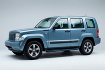 Jeep Cherokee/Liberty 2007–2013 Stranske stopnice Maya Blue (2 kos, aluminij) fotografija 1