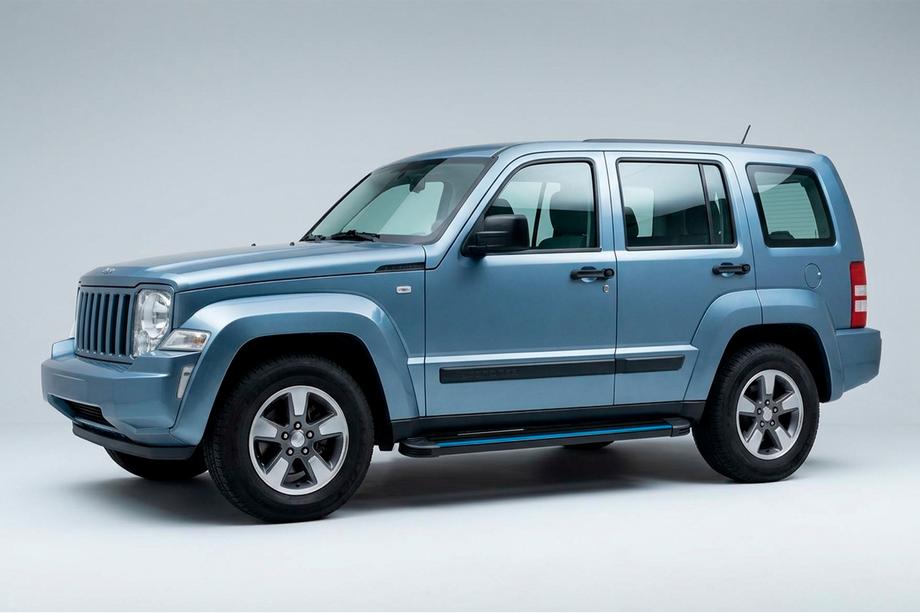Jeep Cherokee/Liberty 2007–2013 Stranske stopnice Maya Blue (2 kos, aluminij) Image