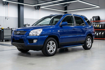 Kia Sportage 2004–2010 Stranske stopnice Maya Blue (2 kos, aluminij) fotografija 1