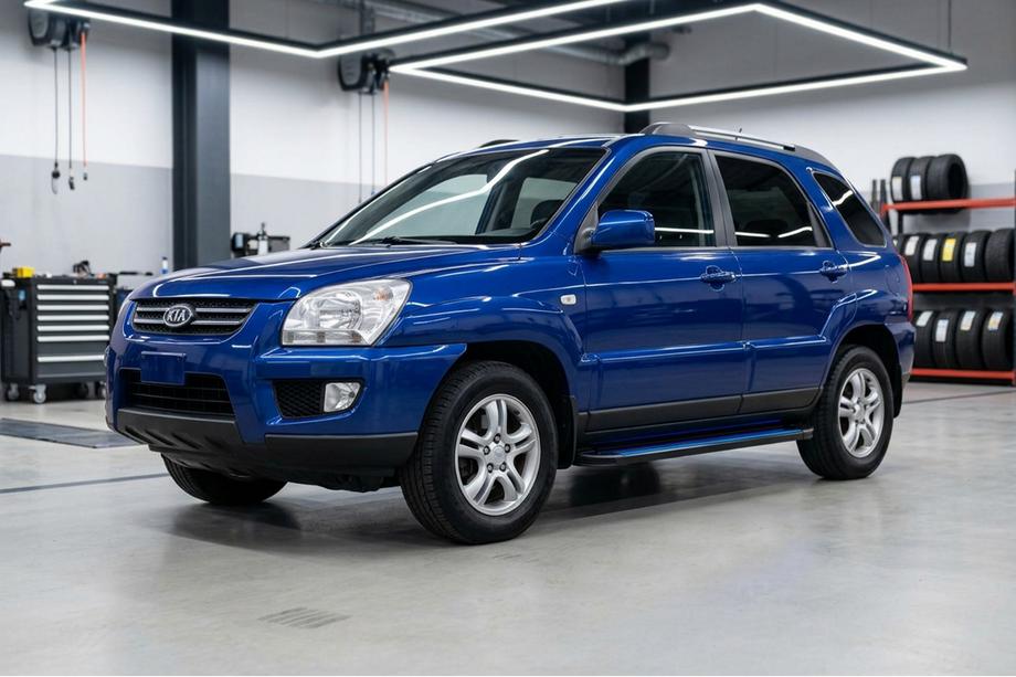 Kia Sportage 2004–2010 Stranske stopnice Maya Blue (2 kos, aluminij) Image