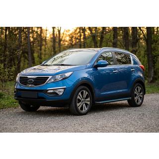 Stranske stopnice Maya Blue-Black (2 kos, aluminij) Kia Sportage 2010–2015 fotografija 1