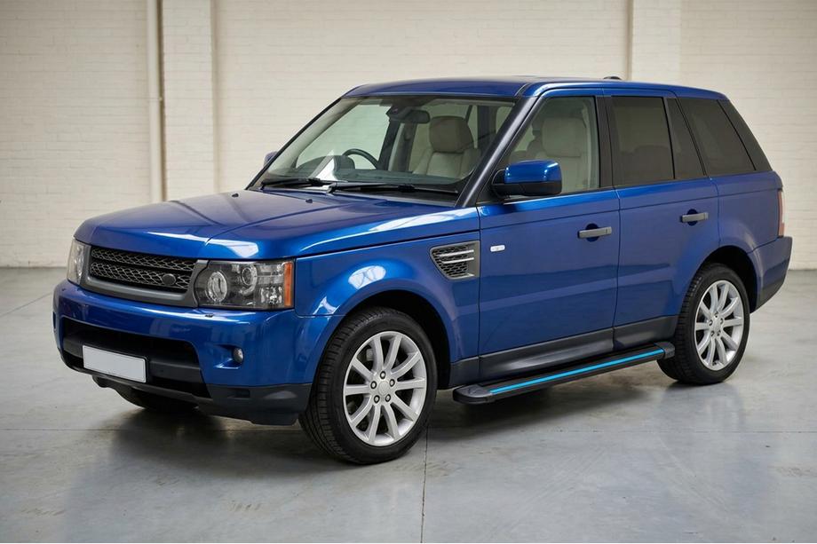 Range Rover Sport 2005–2013 Stranske stopnice Maya Blue (2 kos, aluminij) Image
