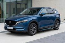 Mazda CX-5 2017–2025 Stranske stopnice Maya Blue (2 kos, aluminij) fotografija 1
