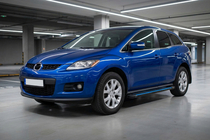 Mazda CX-7 2006–2012 Stranske stopnice Maya Blue (2 kos, aluminij) fotografija 1