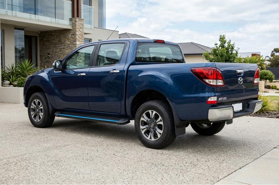Mazda BT-50 2012– Stranske stopnice Maya Blue (2 kos, aluminij) Image