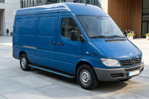 Mercedes Sprinter W901/902/903/904/905 1995–2006 Stranske stopnice Maya Blue (2 kos, aluminij) fotografija 1