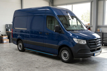 Mercedes Sprinter W907/W910 2018– Stranske stopnice Maya Blue (2 kos, aluminij) Dolga/Ekstra dolga fotografija 1