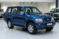Mitsubishi Pajero Wagon III 1999–2006 Stranske stopnice Maya Blue (2 kos, aluminij) fotografija 1