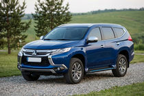 Mitsubishi Pajero Sport 2015– Stranske stopnice Maya Blue (2 kos, aluminij) fotografija 1