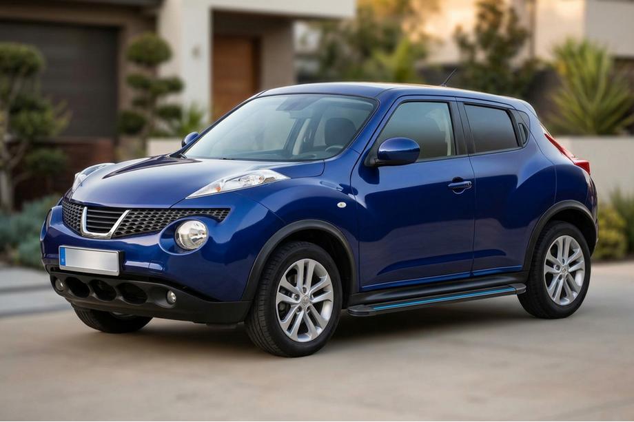 Nissan Juke 2010–2019 Stranske stopnice Maya Blue (2 kos, aluminij) Image