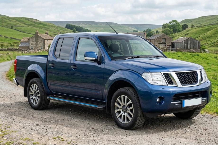 Nissan Navara 2006–2015 Stranske stopnice Maya Blue (2 kos, aluminij) Image