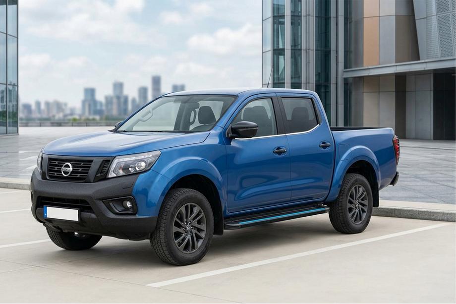 Nissan Navara/NP300 2016– Stranske stopnice Maya Blue (2 kos, aluminij) Image