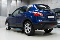 Nissan Qashqai 2007–2010 Stranske stopnice Maya Blue-Black (2 kos, aluminij) fotografija 1