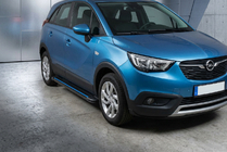 Opel Crossland X 2017–2024 Stranske stopnice Maya Blue (2 kos, aluminij) fotografija 1