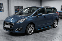 Peugeot 5008 2009–2016 Stranske stopnice Maya Blue (2 kos, aluminij) fotografija 1