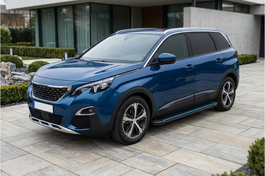 Peugeot 5008 2016–2023 Stranske stopnice Maya Blue (2 kos, aluminij) Image