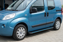 Peugeot Bipper 2008–2017 Stranske stopnice Maya Blue (2 kos, aluminij) fotografija 1