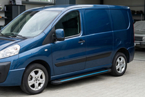 Peugeot Expert 2007–2016 Stranske stopnice Maya Blue (2 kos, aluminij) Kratka medosna razdalja fotografija 1