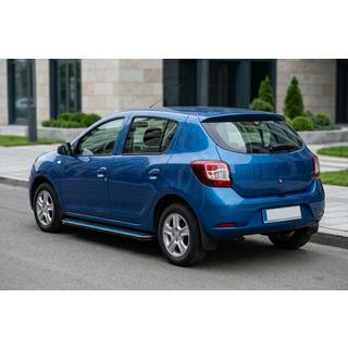 Stranske stopnice Maya Blue (2 kos, aluminij) Renault Sandero 2013–2022 fotografija 1