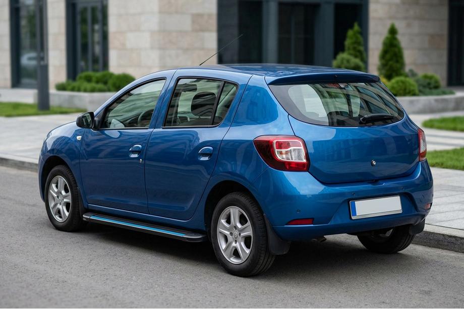 Renault Sandero 2013–2022 Stranske stopnice Maya Blue (2 kos, aluminij) Image