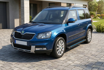 Skoda Yeti 2009–2017 Stranske stopnice Maya Blue (2 kos, aluminij) fotografija 1