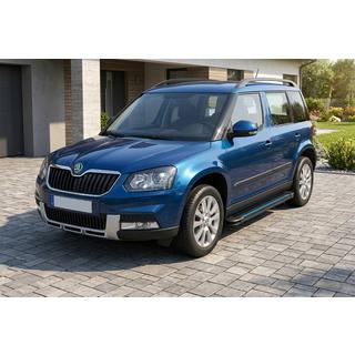 Stranske stopnice Maya Blue (2 kos, aluminij) Skoda Yeti 2009–2017 fotografija 1
