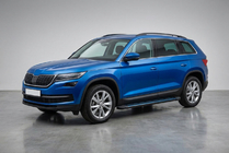 Skoda Kodiaq 2016–2023 Stranske stopnice Maya Blue (2 kos, aluminij) fotografija 1