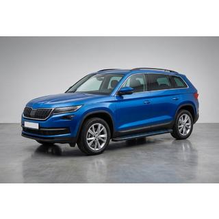 Stranske stopnice Maya Blue (2 kos, aluminij) Skoda Kodiaq 2016–2023 fotografija 1