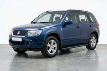 Suzuki Grand Vitara 2005–2017 Stranske stopnice Maya Blue (2 kos, aluminij) fotografija 1
