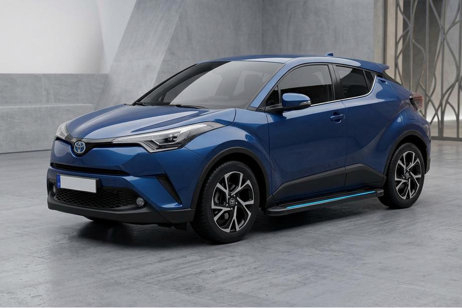 Toyota C-HR 2016–2023 Stranske stopnice Maya Blue (2 kos, aluminij) Image