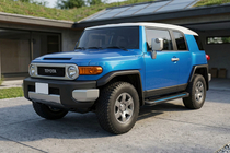 Toyota FJ Cruiser 2006–2022 Stranske stopnice Maya Blue (2 kos, aluminij) fotografija 1