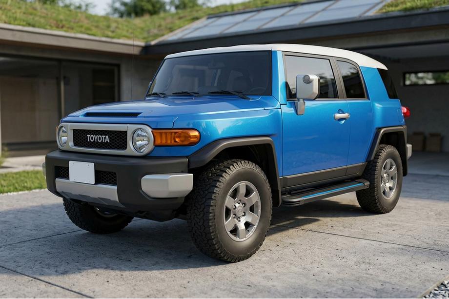 Toyota FJ Cruiser 2006–2022 Stranske stopnice Maya Blue (2 kos, aluminij) Image