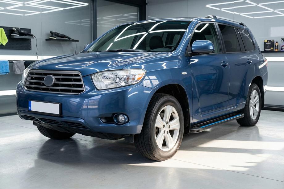 Toyota Highlander 2008–2013 Stranske stopnice Maya Blue (2 kos, aluminij) Image