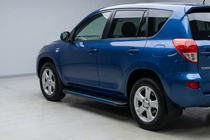 Toyota Rav 4 2006–2013 Stranske stopnice Maya Blue (2 kos, aluminij) fotografija 1