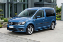 Volkswagen Caddy 2015–2020 Stranske stopnice Maya Blue (2 kos, aluminij) Standardna baza fotografija 1