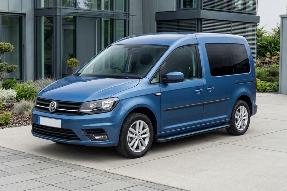 Volkswagen Caddy 2015–2020 Stranske stopnice Maya Blue (2 kos, aluminij) Standardna baza Image