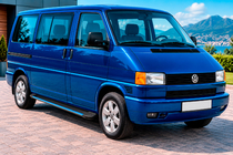 Volkswagen T4 Caravelle/Multivan 1990–2003 Stranske stopnice Maya Blue (2 kos, aluminij) Kratka medosna razdalja fotografija 1