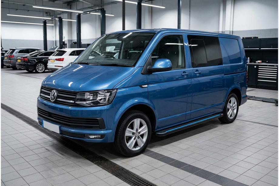 Volkswagen T6 2015–2024 Stranske stopnice Maya Blue (2 kos, aluminij) Image