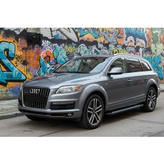 Stranske stopnice New Vision Black (2 kosa, aluminij) Audi Q7 2005–2015 fotografija 1
