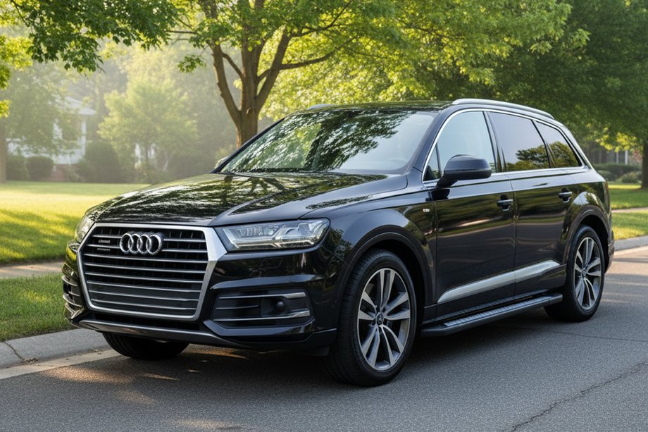 Audi Q7 2015–2026 Stranske stopnice New Vision Black (2 kosa, aluminij) Image