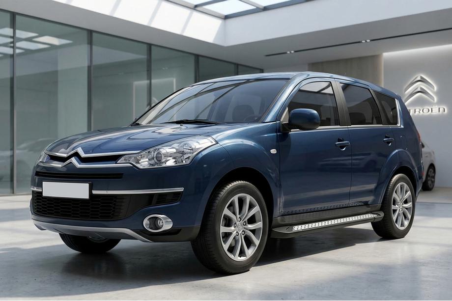Citroen C-Crosser 2007–2013 Stranske stopnice New Vision Black (2 kosa, aluminij) Image