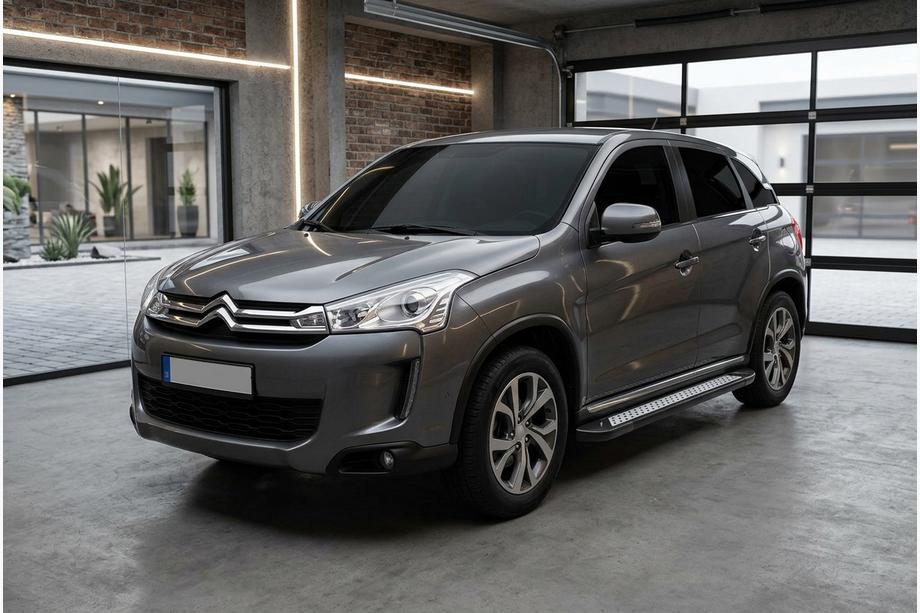 Citroen C-4 Aircross 2012–2017 Stranske stopnice New Vision Black (2 kosa, aluminij) Fotografija 1