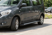 Dacia Dokker 2013–2022 Stranske stopnice New Vision Black (2 kosa, aluminij) fotografija 1