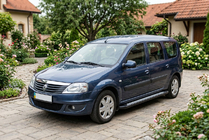 Dacia Logan MCV 2004–2014 Stranske stopnice New Vision Black (2 kosa, aluminij) fotografija 1