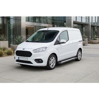 Stranske stopnice New Vision Black (2 kosa, aluminij) Ford Courier 2014–2023 fotografija 1