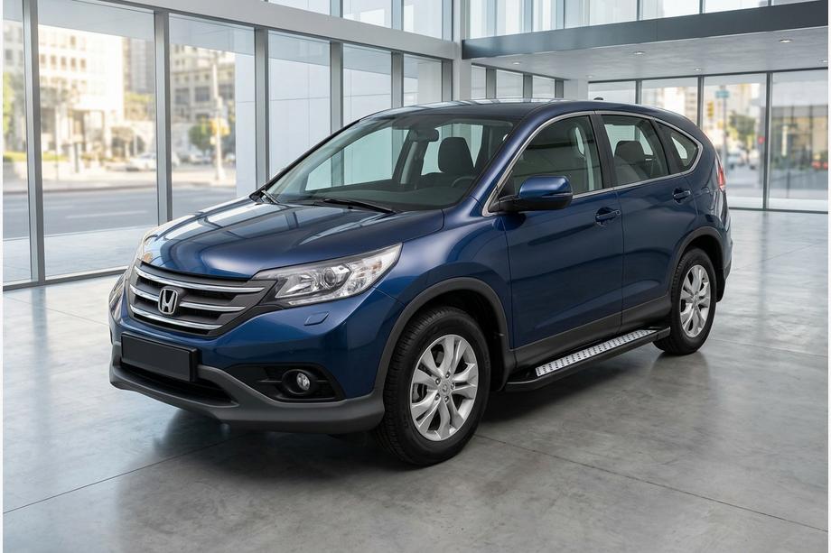 Honda CRV 2012–2016 Stranske stopnice New Vision Black (2 kosa, aluminij) Image