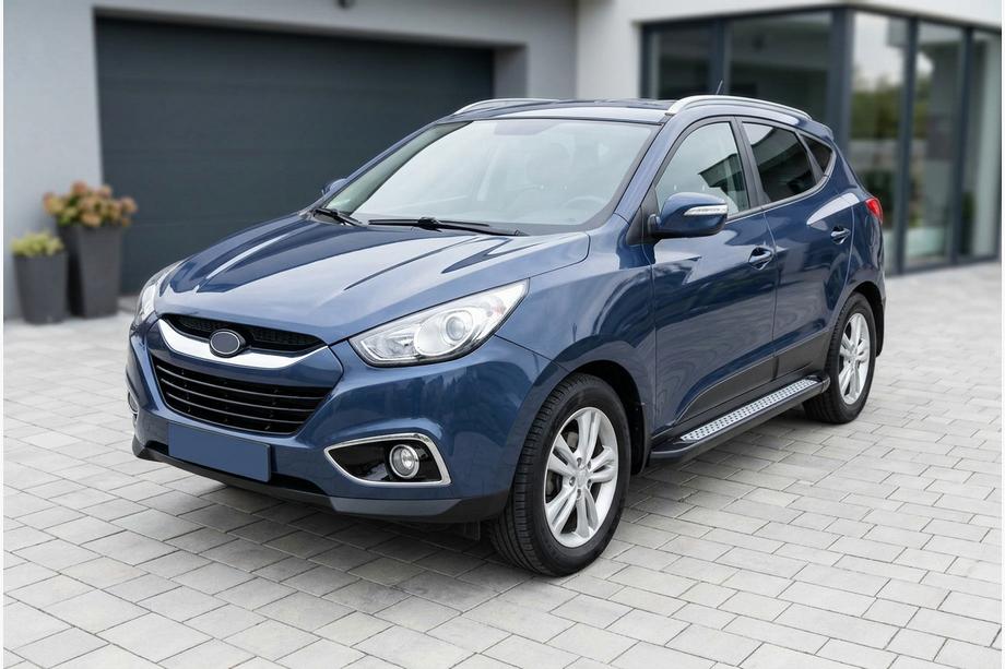 Hyundai IX-35 2010–2015 Stranske stopnice New Vision Black (2 kosa, aluminij) Image