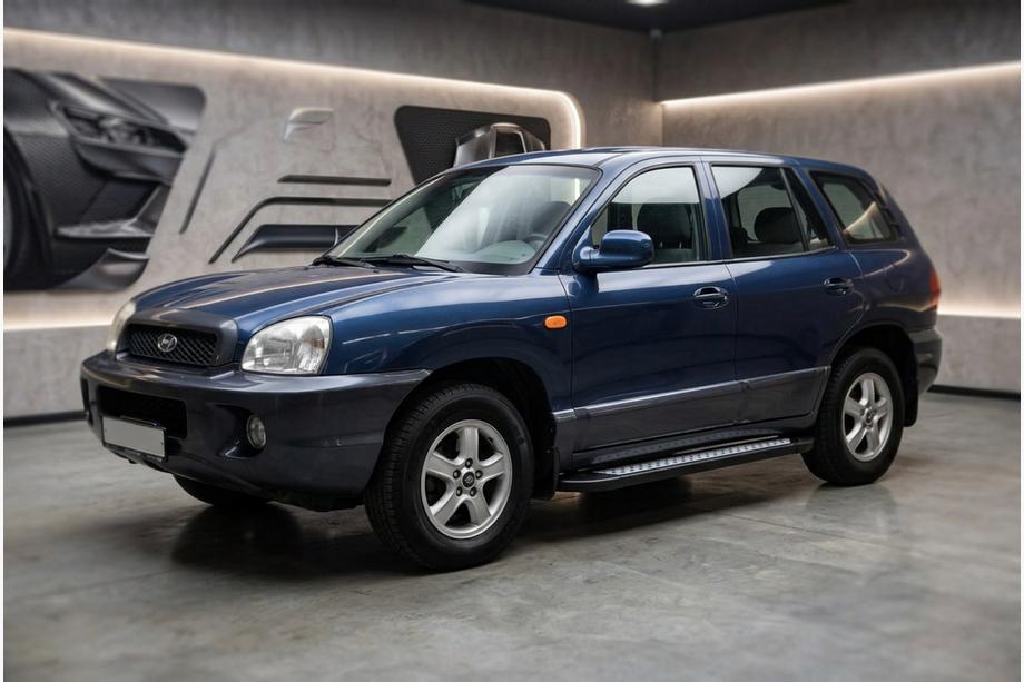Hyundai Santa Fe 1 2000–2006 Stranske stopnice New Vision Black (2 kosa, aluminij) Image