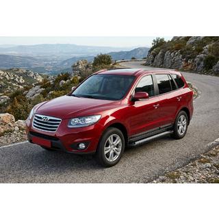 Stranske stopnice New Vision Black (2 kosa, aluminij) Hyundai Santa Fe 2 2006–2012 fotografija 1